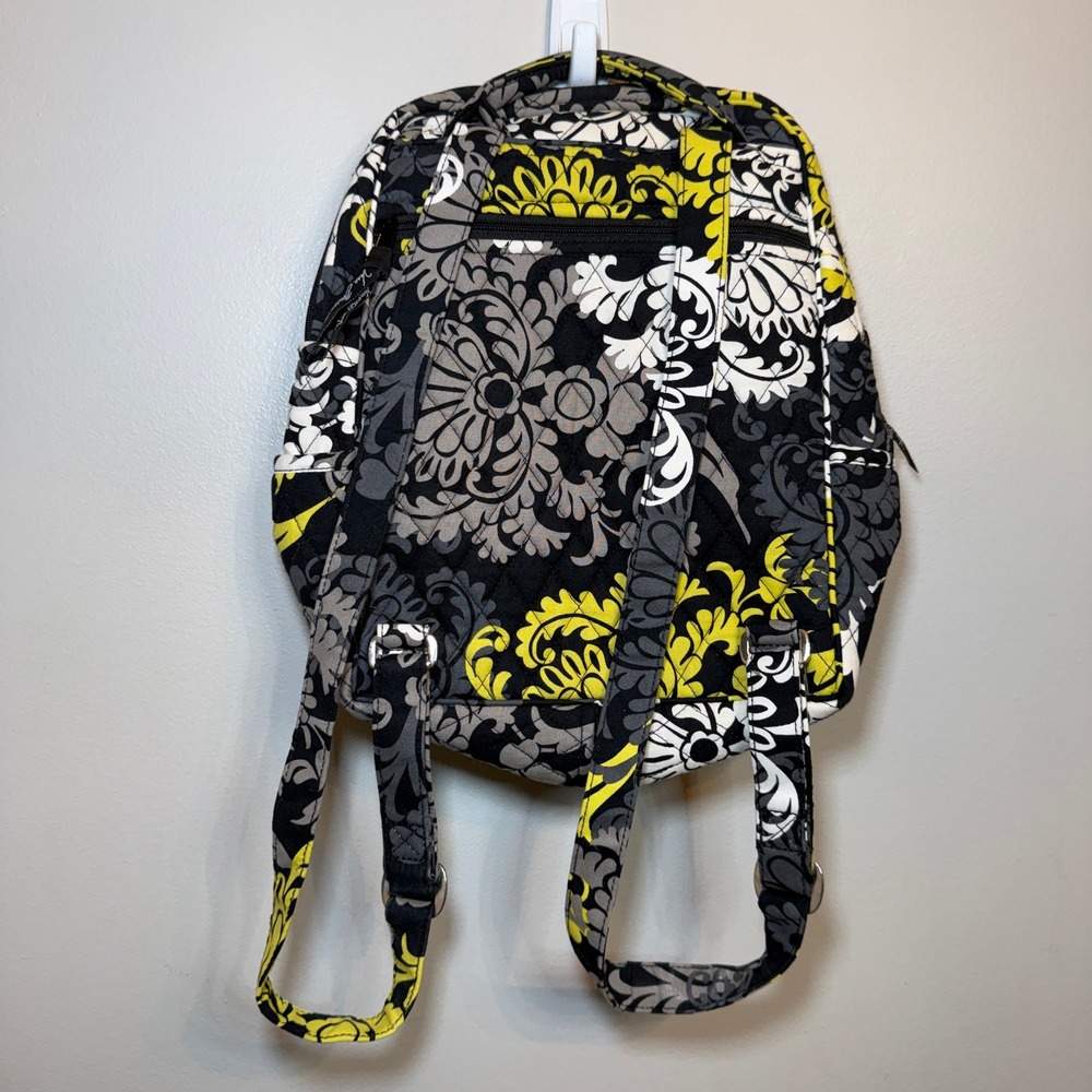Vera Bradley Women's Quilted Baroque Floral Print Small Backpack - Picture 8 of 9